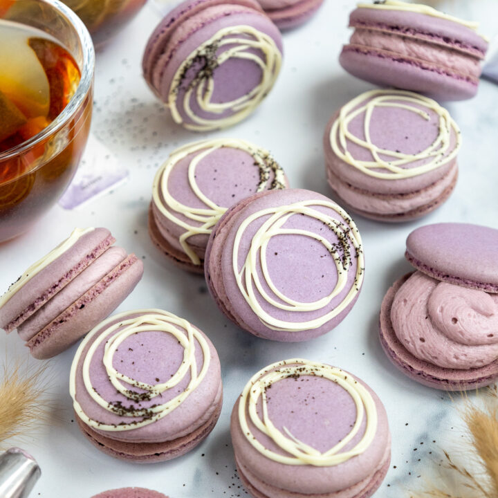 Macaron Purple Flavors