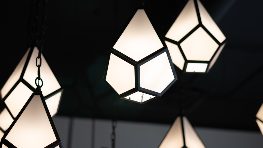 Photo White pendant lamp